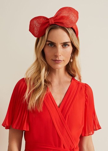 Phase Eight Padded Bow Hats Orange USA | 3764951-KI